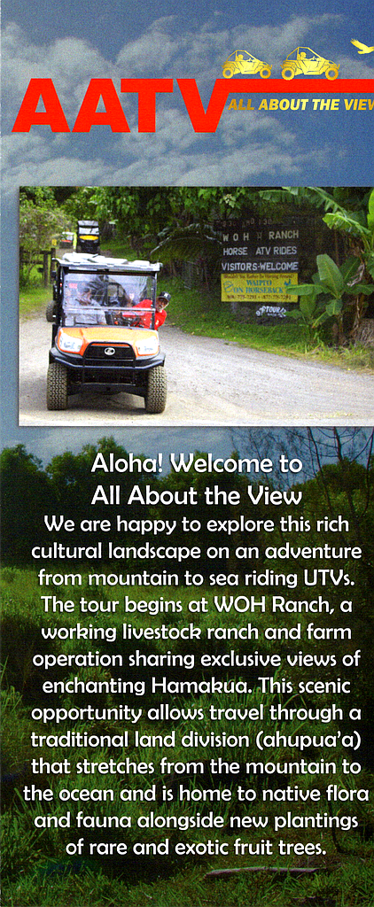 All about the View - Big Island Adventure Tour Brochure