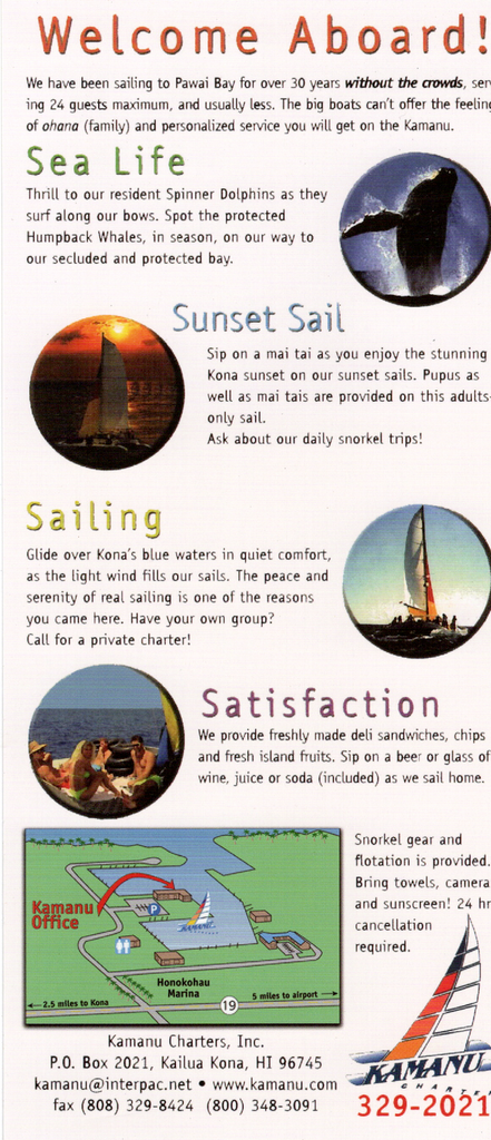 Submarne Adventure Brochure - Kona